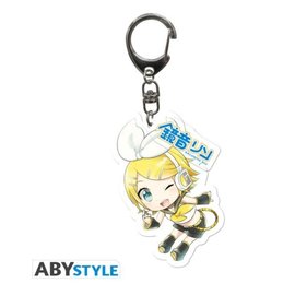 AbysSTyle Porte-clés - Hatsune Miku 初音ミク - Kagamine Rin Chibi avec Charme en Acrylique