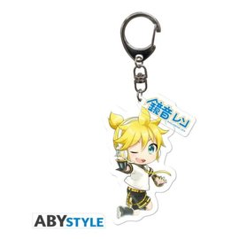 AbysSTyle Porte-clés - Hatsune Miku 初音ミク - Kagamine Len Chibi avec Charme en Acrylique