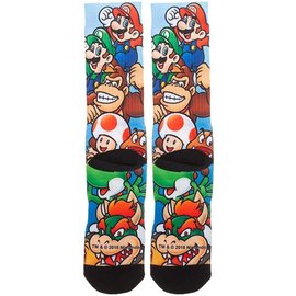 Bioworld Socks - Nintendo Super Mario - Various Characters 1 Pair Crew Blue