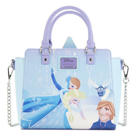 Loungefly Purse - Disney Frozen - Ice Castle with Elsa,Anna,Olaf,Kristoff and Sven
