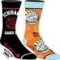 Bioworld Chaussettes - Naruto Shippuden - Ichiraku Ramen Noir et Orange 2 Paires Crew