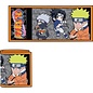 Bioworld Portefeuille - Naruto - Naruto, Sasuke et Kakashi Chibi Trifold Orange