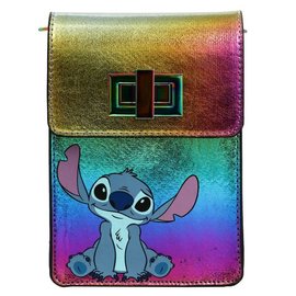 Bioworld Purse - Disney Lilo & Stitch - Stitch on Multicolor background in Faux-Leather