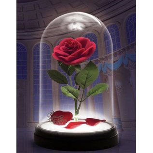 Paladone Lampe - Disney La Belle et La Bête - Rose Enchantée avec Dôme