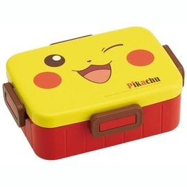 Skater Boîte Bento - Pokémon Pocket Monsters - Visage de Pikachu Clin d'Oeil avec Séparateur 650ml