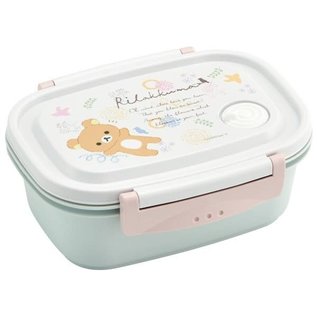 Skater Bento Box - Rilakkuma - Rilakkuma in Spring "Oh Wind, Where Have You Been, That You Blow So Sweet. Among The Flowers Which Blossom At Your Feet" 550ml