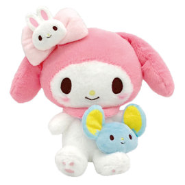 Sanrio Peluche - Sanrio Characters - My Melody Avec Sac Bandoulière Otomodachi Corde 8"