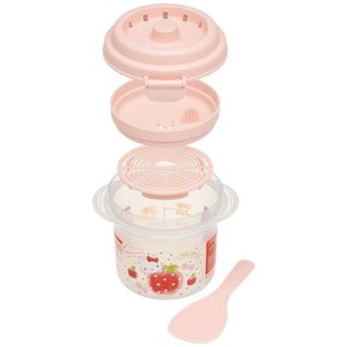 Skater Bento Accessory - Sanrio Hello Kitty - Microwave Rice Cooker With Spoons Non-stick