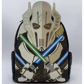 Loungefly Mini Backpack - Star Wars - General Grievous Black Faux Leather