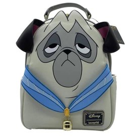 Loungefly Mini Backpack - Disney Pocahontas - Percy in Cream and Gray Faux Leather