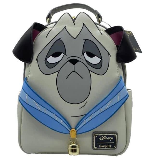 Mini Backpack Disney Pocahontas Percy Cream and Gray Faux Leath Chez Rhox Geek Stop