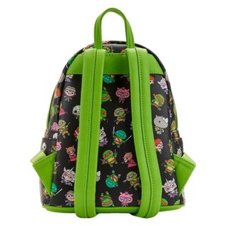 Loungefly Mini Backpack - Nickelodeon Teenage Mutant Ninja Turtles - Chibi Characters Green Faux Leather