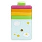 Bioworld Card Holder - Disney Care Bears - Funshine Blue, Green, Yellow, Orange and Pink in Faux Leather