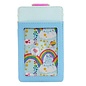 Bioworld Card Holder - Disney Care Bears - Funshine Blue, Green, Yellow, Orange and Pink in Faux Leather