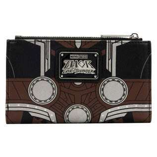 Loungefly Wallet - Marvel Thor Love and Thunder - Armor of Thor Phosphorescent in Faux Leather