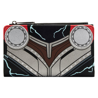 Loungefly Portefeuille - Marvel Thor Love and Thunder - Armure de Thor Phosphorescent en Faux Cuir