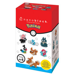 Nanoblock Nanoblock - Pokémon - Type Normal Inclus Eevee, Munchlax, Chatot, Swablu, Bewear et Porygon