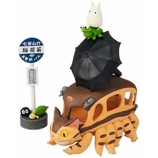 Ensky Studio Figurine - Studio Ghibli Mon Voisin Totoro - Chat-Bus Nosechara NOS-51 avec Accessoires