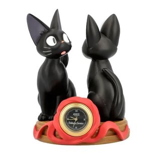 Benelic Clock - Studio Ghibli Kiki Deliver's Service - Jiji and Jiji Plush 4"