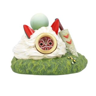 Benelic Clock - Studio Ghibli Princess Mononoke - Mask and Kodama Forest Spirit 4"