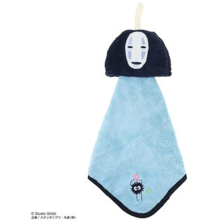 Marushin Débarbouillette - Studio Ghibli Le Voyage de Chihiro - Sans Visage Kaonashi en Microfibre Brodée avec Boucle