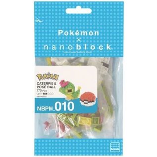 Nanoblock Nanoblock - Pokémon - 010 Caterpie et Poké Ball 170 Pièces