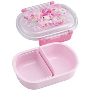 Skater Boîte Bento - Sanrio My Melody - My Melody "Don't you Know Everyone Loves You ?" Rose avec Séparateur 360ml