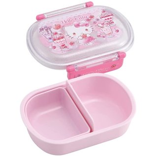Skater Bento Box - Sanrio Hello Kitty - Hello Kitty Sorbet Pink with Separator 360ml