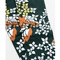 Kaya Socks - Tabi - Flowers and Green and Beige Leaves 1 Pair 23-25cm