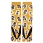 WagoKoro Chaussettes - Tabi - Pièce de Shogi Jaunes avec Geta Noires 1 Paire 25-28cm