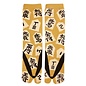 WagoKoro Socks - Tabi - Pieces of Yellow Shogi with Black Getas 1 Pair 25-28cm