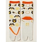 Kaya Socks - Tabi - Kintaro and the Bear Gray and Orange 1 Pair 23-25cm