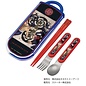 Skater Ustensils - Jujutsu Kaisen - Jujutsu High Tokyo VS Kyoto Spoon, Fork and Chopsticks Set 16.5cm with Case