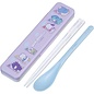 Skater Ustensils - Sanrio Hapidanbui - The Parade Set of Spoon and Chopsticks 18cm with Case