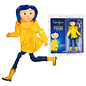 NECA Figurine - Coraline - Coraline With Yellow Raincoat Articulated Puppet Poseable 7"