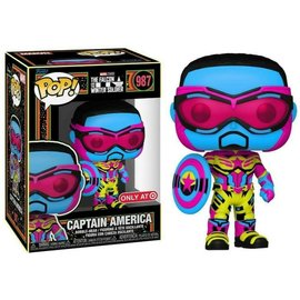 Funko Funko Pop! - Marvel Studios The Falcon and The Winter Soldier - Captain America (Sam Wilson) (Blacklight) 987 *Only at Target Exclusive*