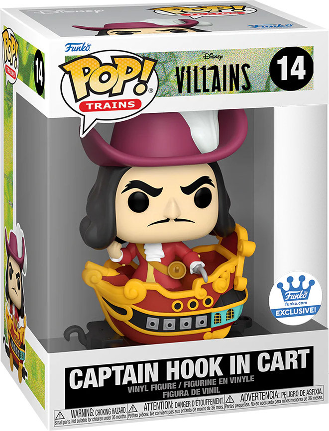 Funko Pop! Train - Disney Villains - Captain Hook in Cart 14 *Funko Sh