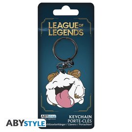 AbysSTyle Keychains - League of Legends - Happy Poro Metal with Enamel