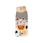 INASAKA MERIYASU Socks - Tabi - Maneki-Neko Gray 1 Pair 16-22cm