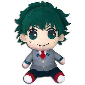 Great Eastern Entertainment Co. Inc. Peluche - My Hero Academia - Izuku Midoriya Deku en Uniforme d'École Assis Chibi 8"