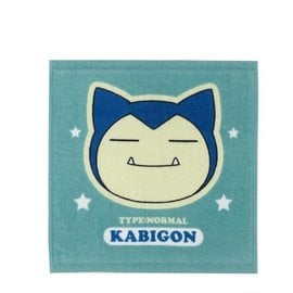 ShoPro Débarbouillette - Pokémon Pocket Monsters - Snorlax/Kabigon Type Normal 34x35cm