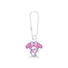 Crux Keychain - Sanrio Characters - Chibi My Melody with Heart Mini Charm Acrylic Kihoruda