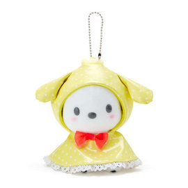 Sanrio Plush - Sanrio Original - Pochacco with Raincoat Happy Rainy Days Keychain 5"