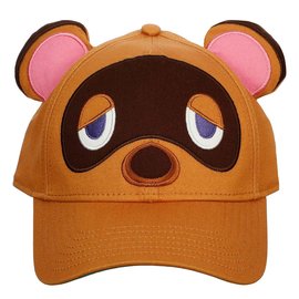 Bioworld Baseball Cap - Animal Crossing - Tom Nook's Face with Ears Brown Adjustable