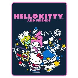 Bioworld Couverture - Sanrio Hello Kitty and Friends - Groupe Sportif Jeté en Peluche 45" X 60"