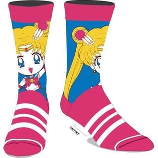 Bioworld Chaussettes - Sailor Moon Crystal - Chibi Sailor Moon Bleu et Rose 1 Paire Crew