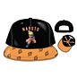 Bioworld Baseball Cap - Naruto Shippuden - Naruto Giving a Punch Black and Orange Snapback Adjustable Kids Size