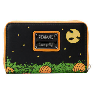 Loungefly Wallet - Peanuts - Snoopy Laying on A Pumpkin (Fluorescent) Faux Leather