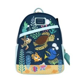 Loungefly Mini sac à dos - Disney Pixar Nemo -  Nemo, Dory, Crush et Squirt au Fond de la Mer en Faux Cuir