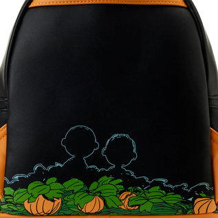 Loungefly Mini Backpack - Peanuts - Snoopy on Pumpkin With Full Moon Faux Leather
